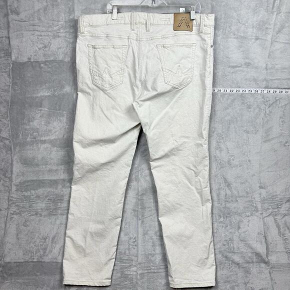 Alberto White Linen Blend Pants W42 L31 Men’s Dynamic Superfit Stretch Chino - Picture 4 of 11